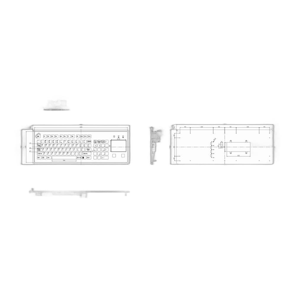 D-1603 Membrane Industrial Keyboard image 5