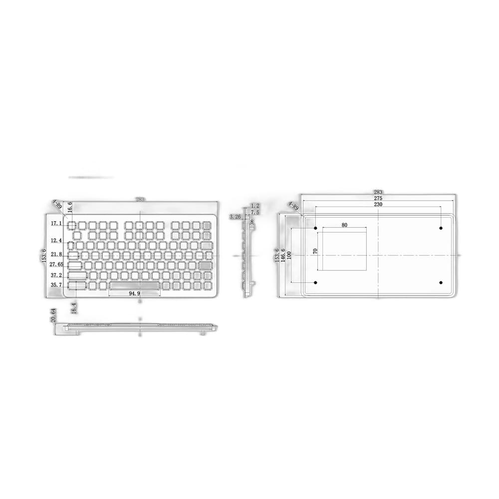 D-6207 Silicone Industrial Keyboard image 5