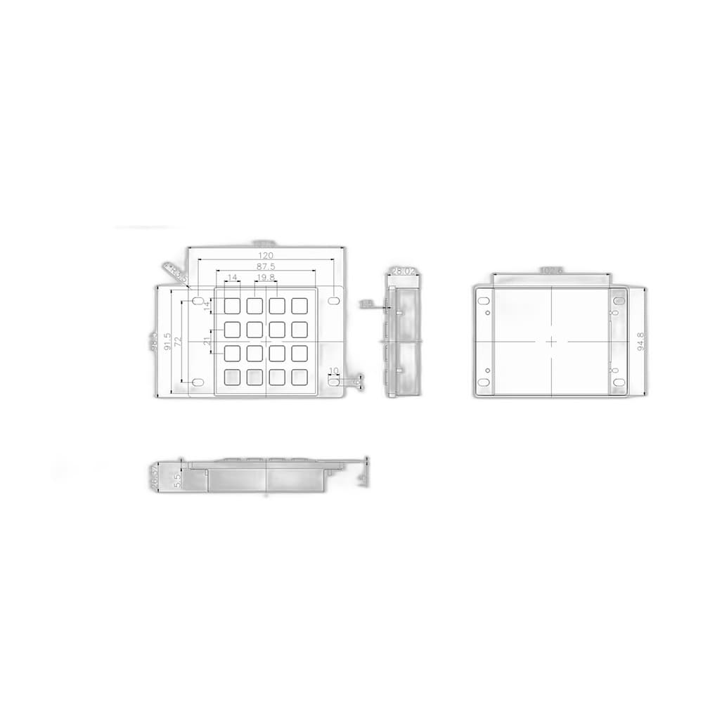 D-8203B Metal Industrial Keyboard image 5