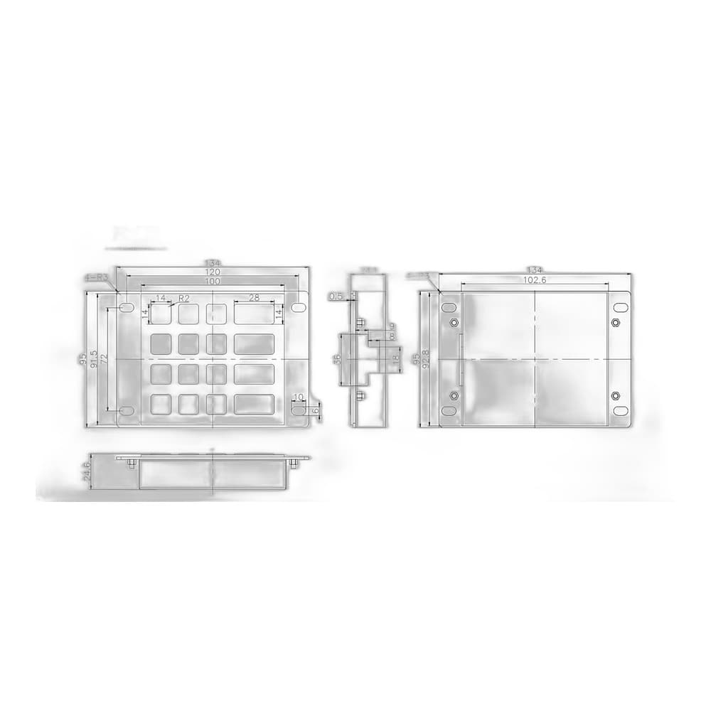 D-8204E Metal Industrial Keyboard image 5