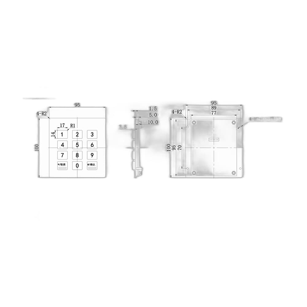 D-8208H Metal Industrial Keyboard image 5