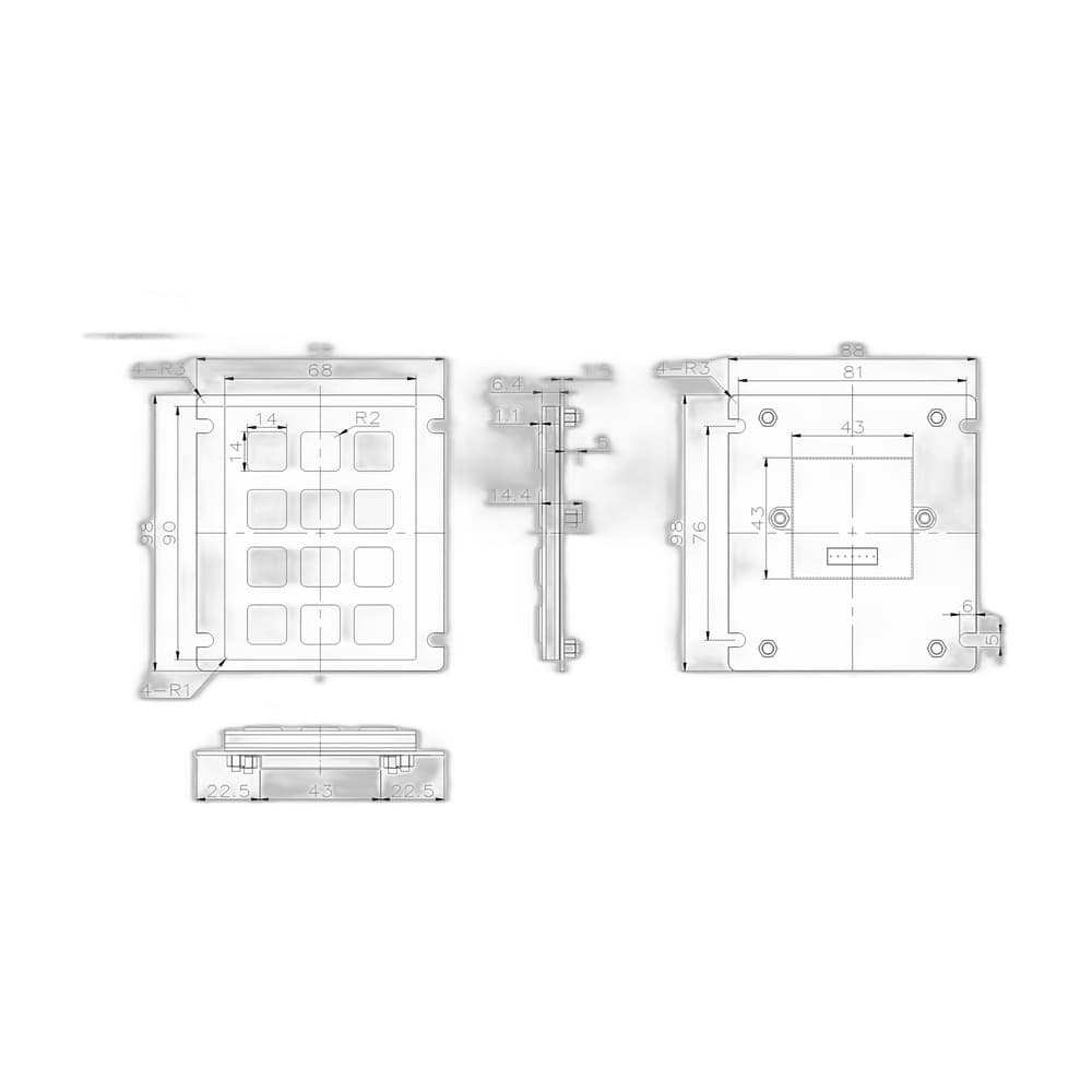 D-8208J-1 Metal Industrial Keyboard image 5