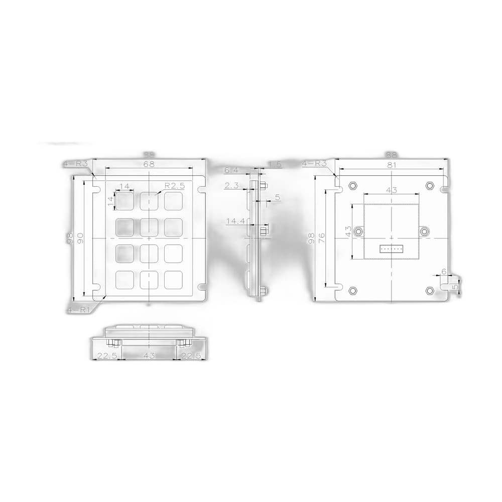 D-8208J-2 Metal Industrial Keyboard image 5