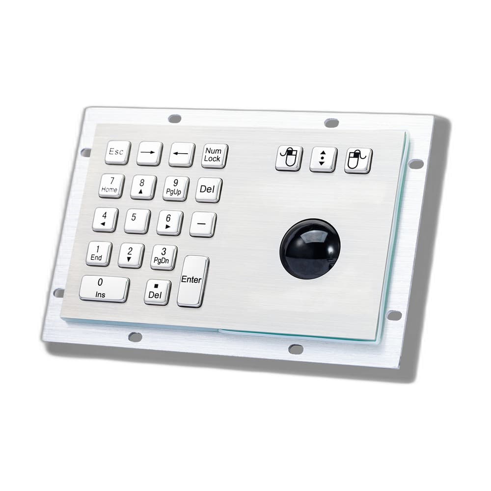 D-8305 Metal Industrial Trackball Mouse image 3