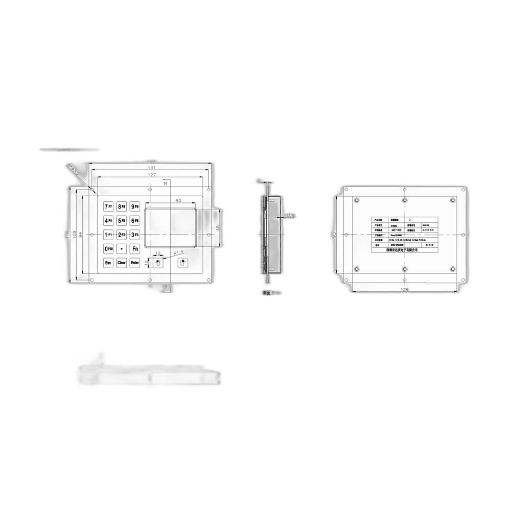 D-8405A Hazardous-Area Industrial Keyboard image 5