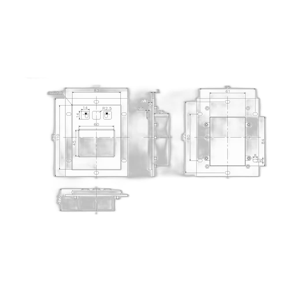 D-8458 Metal Industrial Touchpad Mouse image 5