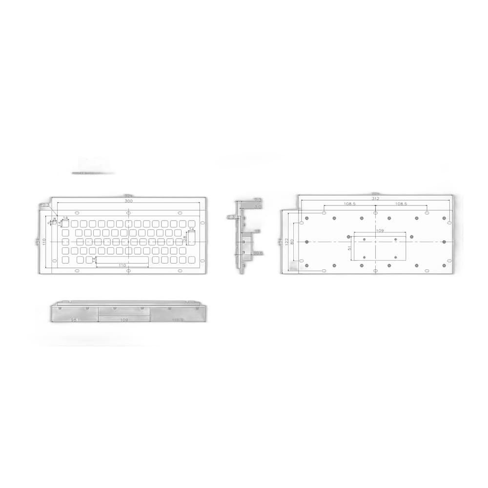 D-8601 Metal Industrial Keyboard image 5