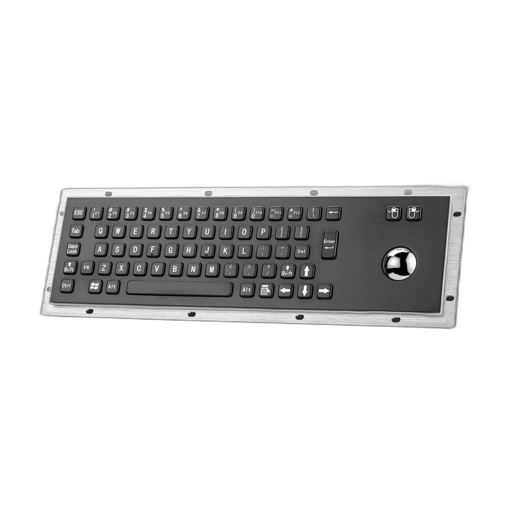 D-8602B Black Metal Industrial Keyboard image 3
