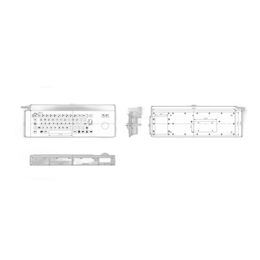 D-8603 Metal Industrial Keyboard image 5
