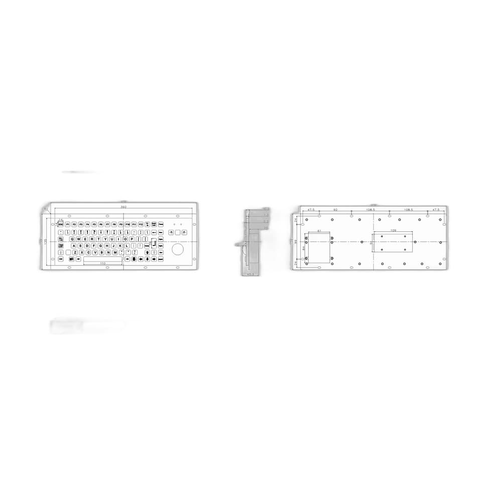 D-8606G Metal Industrial Keyboard image 5