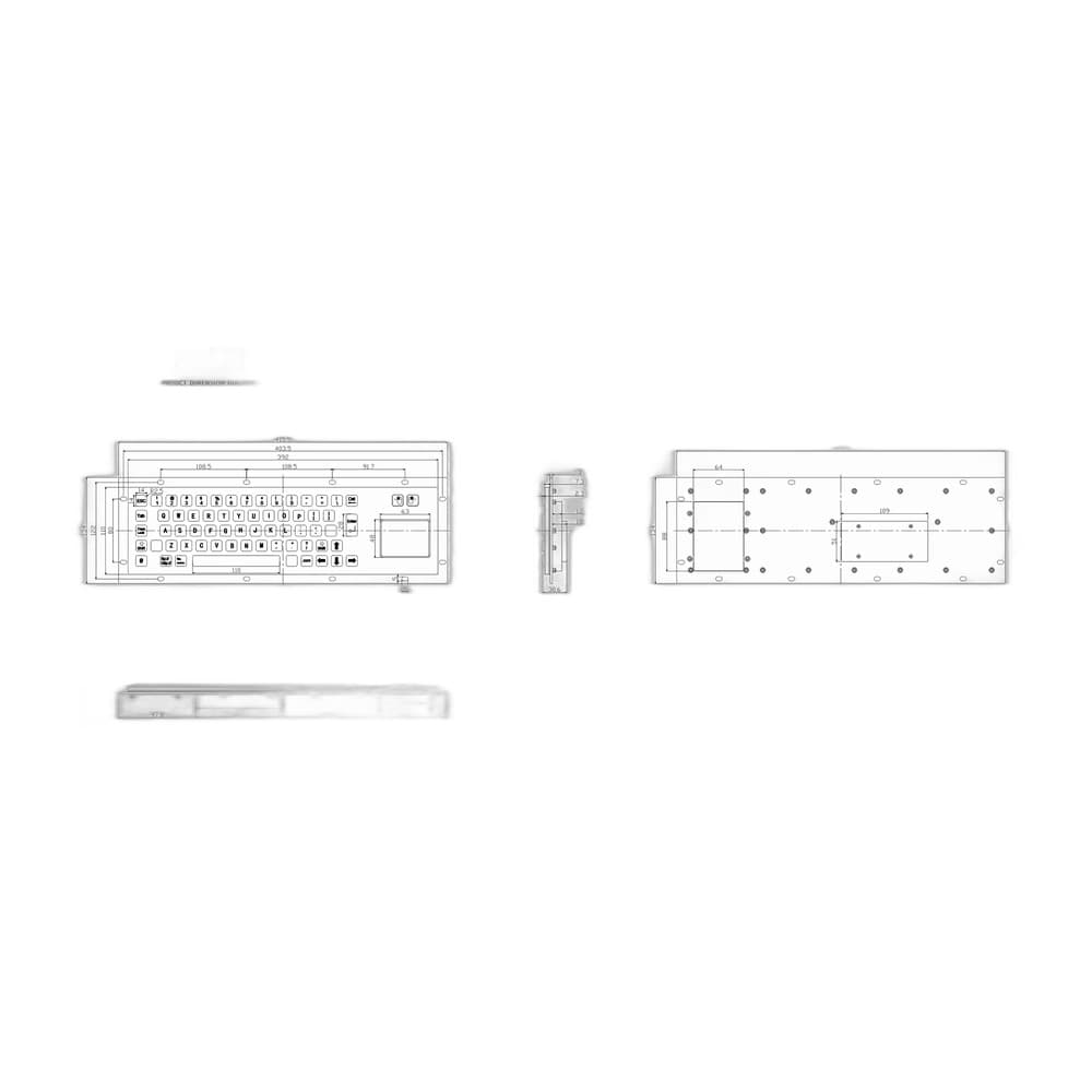 D-8607 Metal Industrial Keyboard image 5