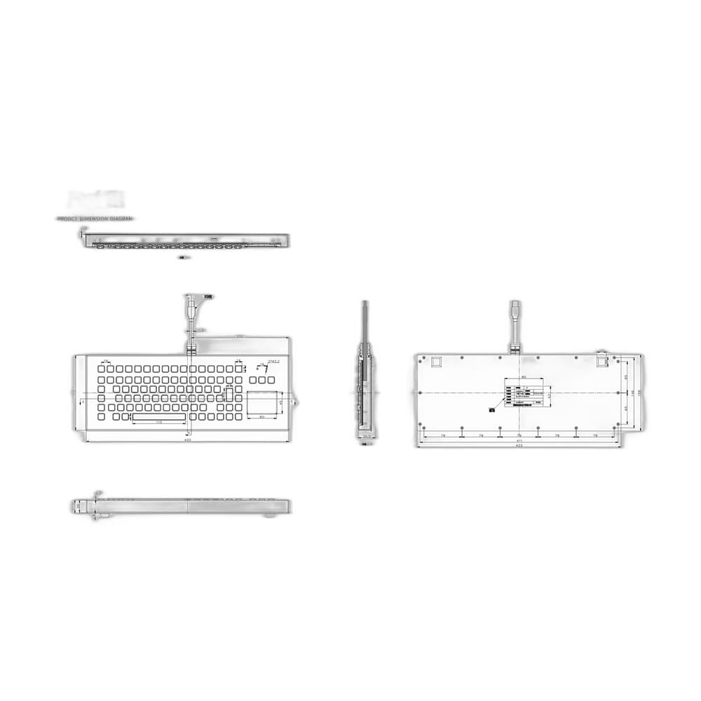 D-8611DESK Hazardous-Area Industrial Keyboard image 5