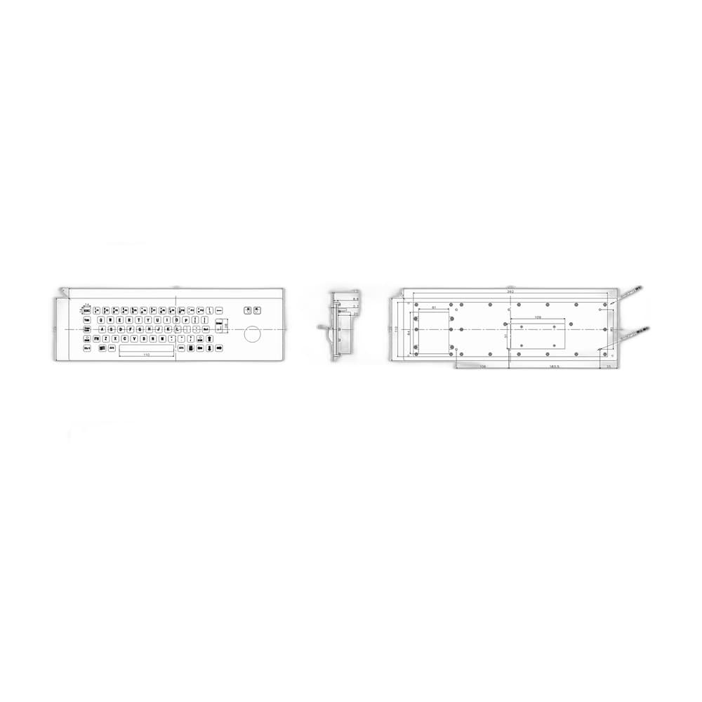 D-8615G Metal Industrial Keyboard image 5