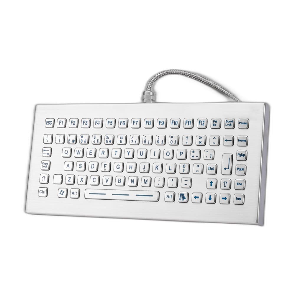 D-8670DESK Desktop Metal Industrial Keyboard image 3