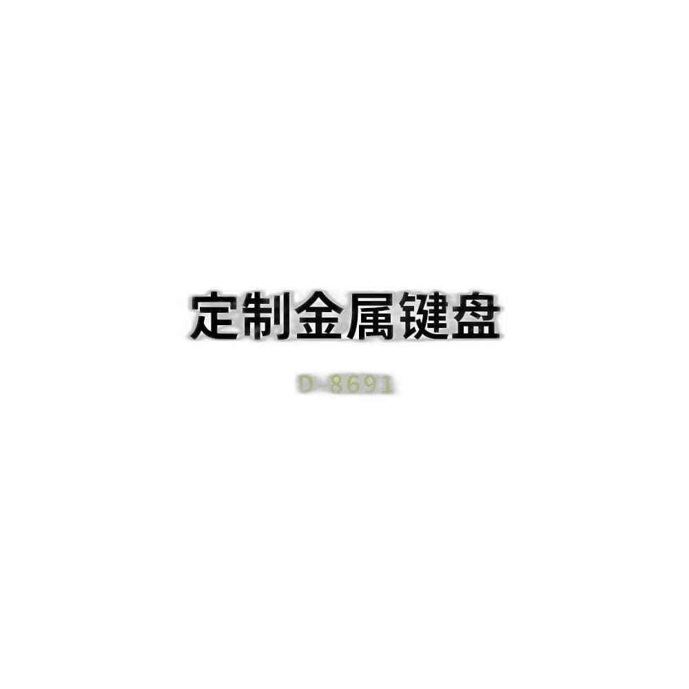 D-8691 Custom Metal Industrial Keyboard image 2