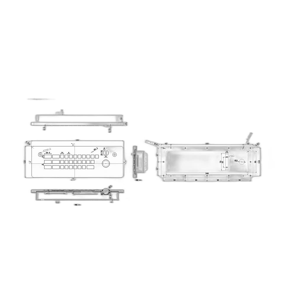 D-8698 KVM Industrial Keyboard image 5