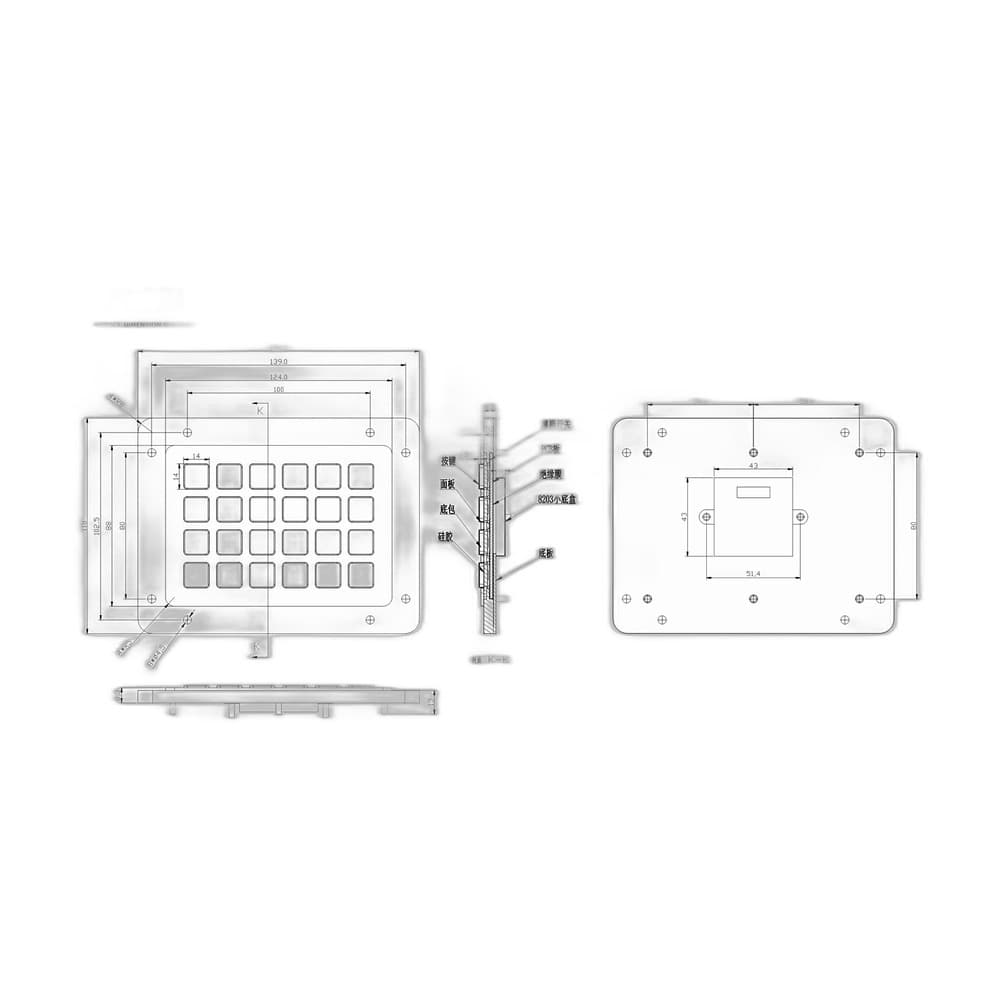 D-89138 Custom Metal Industrial Keyboard image 5