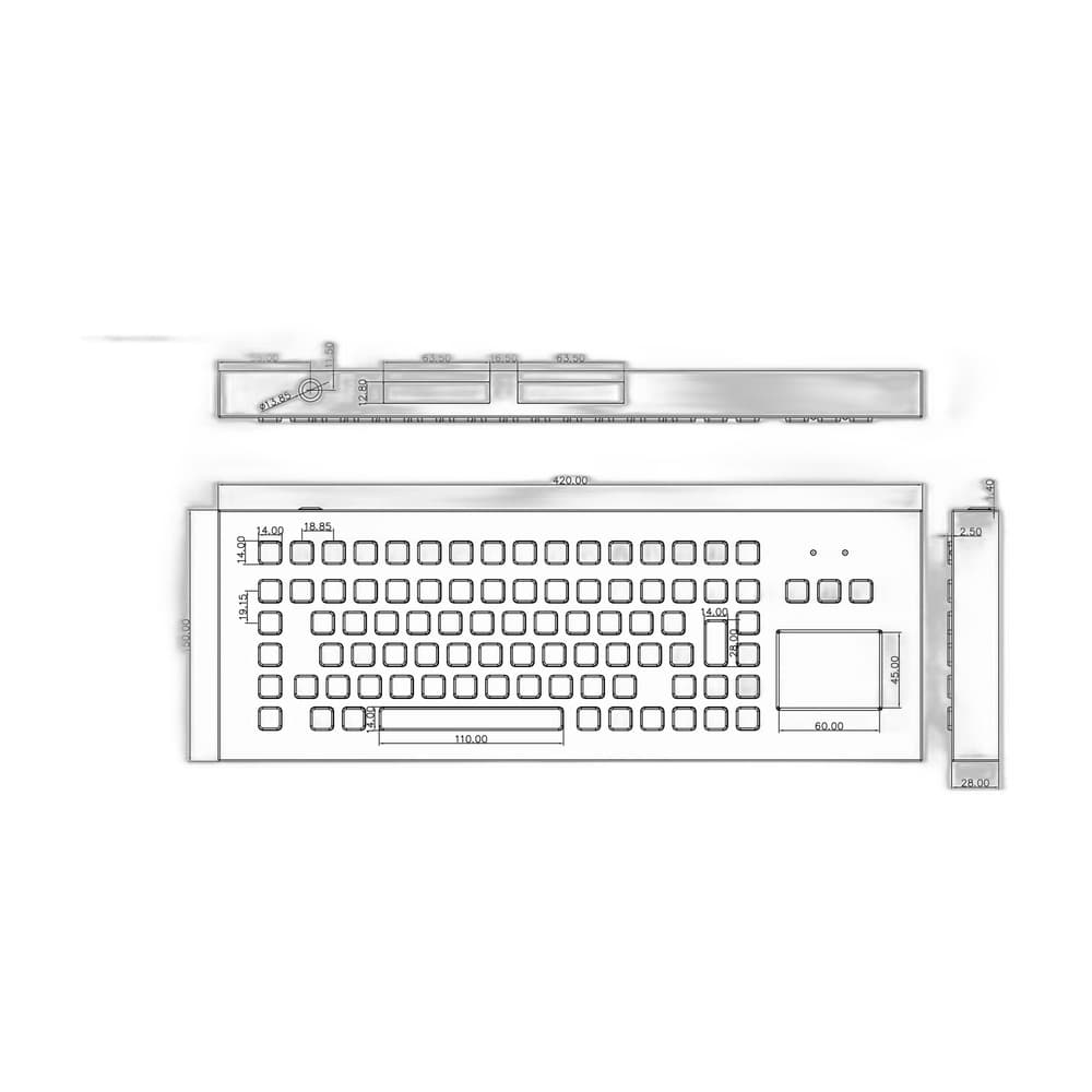 FHJ3W Mining Wireless Hazardous-Area Keyboard image 5